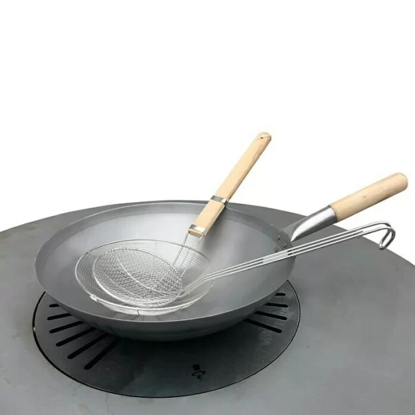BAUHAUS Remundi Grillwok Edelstahl, 3 -tlg. 1