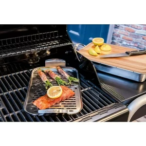 BAUHAUS Char-Broil Grillpfanne Grill+ Edelstahl, L X B X H: 42 X 22 X 4 Cm 10