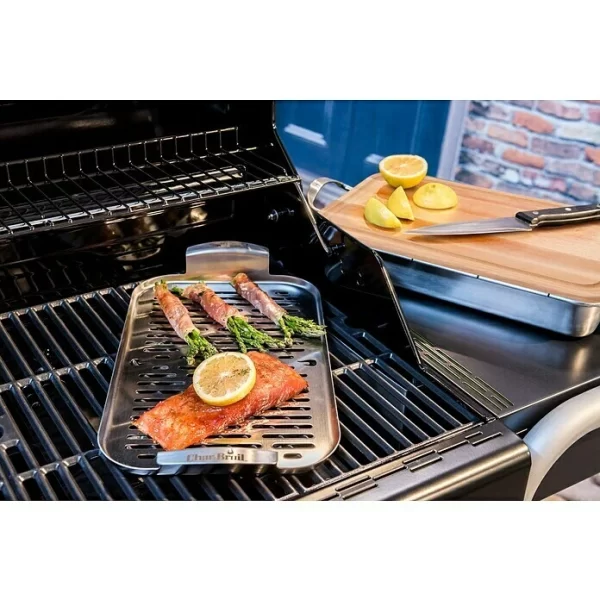 BAUHAUS Char-Broil Grillpfanne Grill+ Edelstahl, L X B X H: 42 X 22 X 4 Cm 4