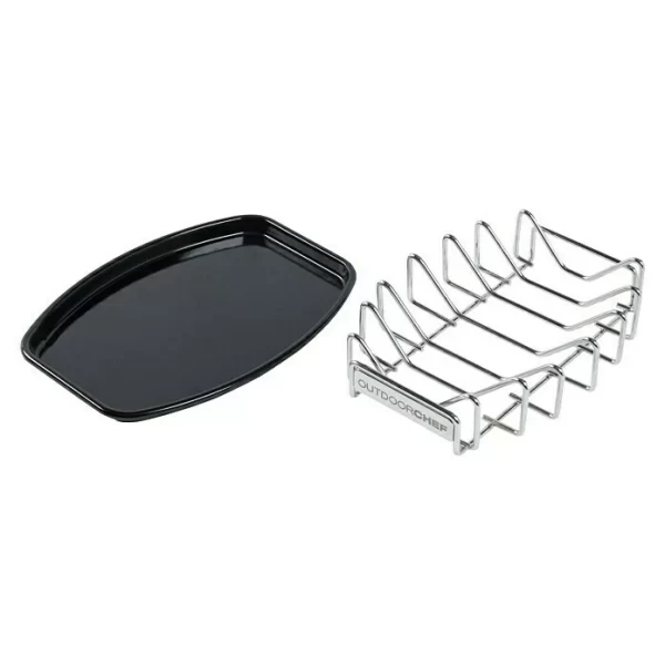 BAUHAUS Outdoorchef Spare-Rib-Halter Universal Edelstahl 3