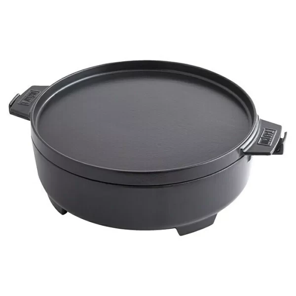 BAUHAUS Weber Dutch Oven 2in1 Gusseisen, Fassungsvermögen: 6,8 L 1