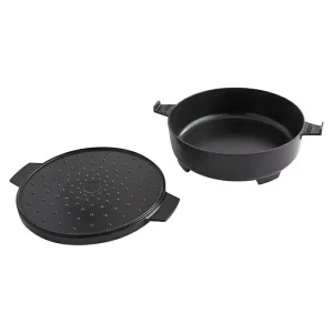 BAUHAUS Weber Dutch Oven 2in1 Gusseisen, Fassungsvermögen: 6,8 L 10