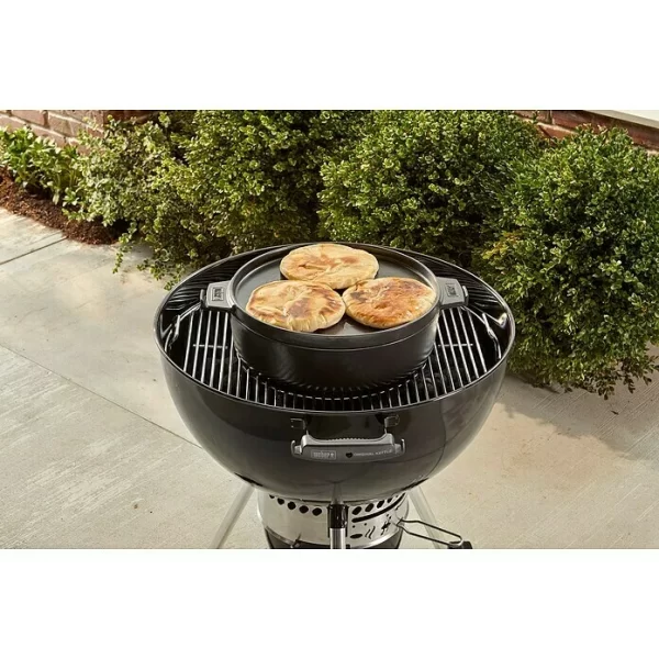 BAUHAUS Weber Dutch Oven 2in1 Gusseisen, Fassungsvermögen: 6,8 L 4