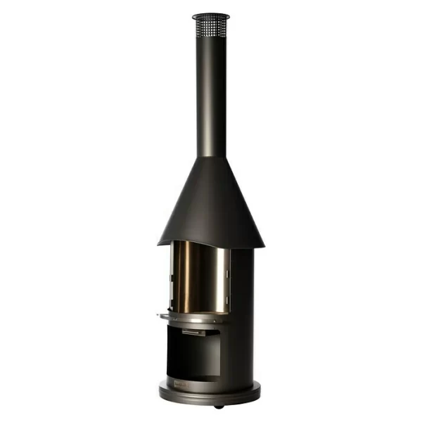 BAUHAUS Buschbeck Grillkamin Auckland Hauptgrillfläche: Ø 42,5 Cm, Edelstahl, Dunkelgrau 5
