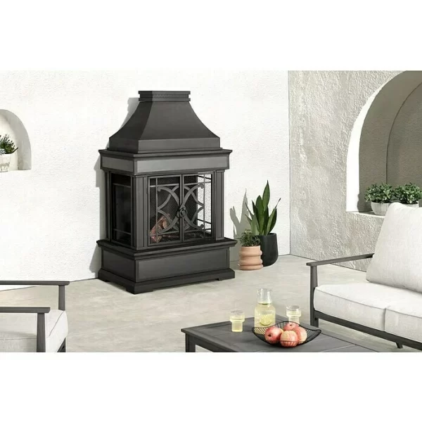 BAUHAUS Gartenkamin Slate 66 X 90 X 144 Cm, Stahl 3