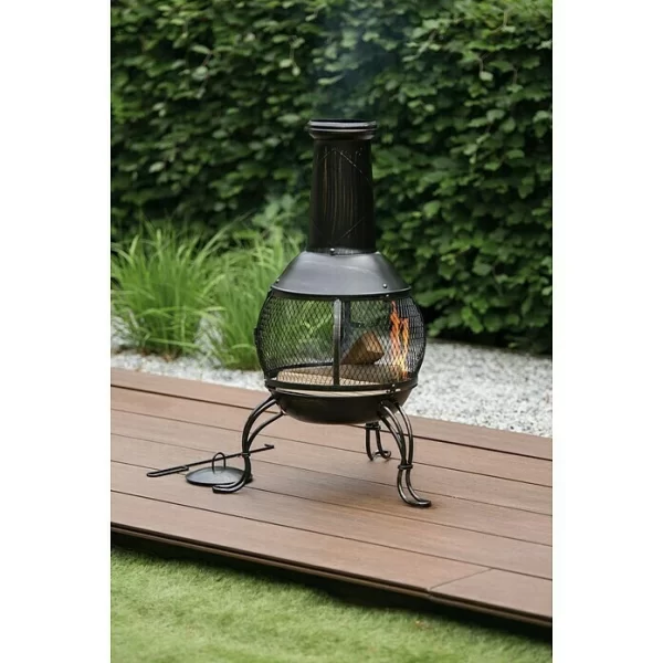 BAUHAUS RedFire Gartenkamin Sauda Ø X H: 38 X 90,5 Cm, Stahl 1