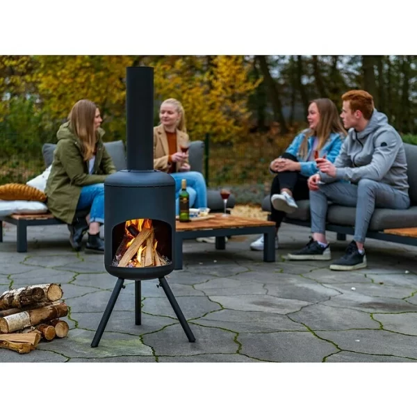 BAUHAUS RedFire Gartenkamin Fuego Ø X H: 40 X 148 Cm, Stahl 3
