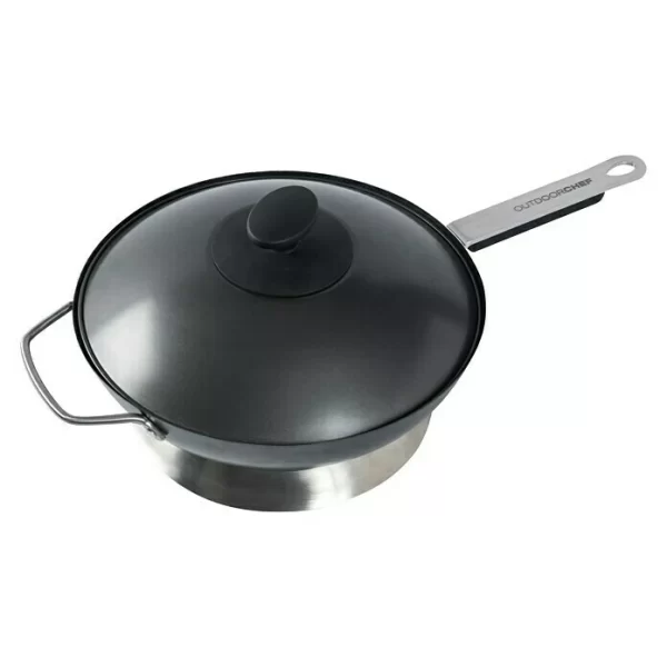 BAUHAUS Outdoorchef Grillwok Barbecue AHS-Stahl, Durchmesser: 33 Cm 1
